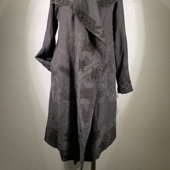 Biya by Johnny Was Ava Cross-stitch Cardigan M NWT - Picture 6 of 6